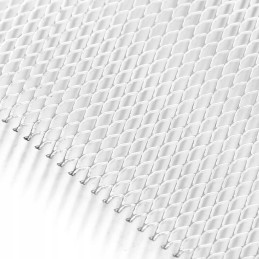 100pcs 33cm universal aluminum mesh grill section sliver grill