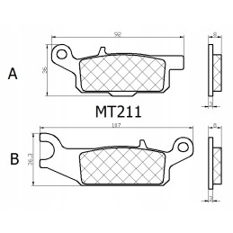 Yamaha yfm 700 grizzly front brake pads