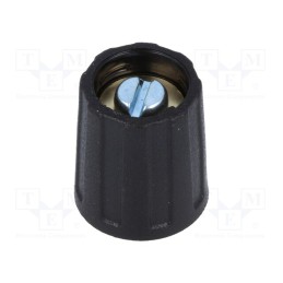 1 pcs x OKW - A2513040 - Knob, without pointer, ABS, Øshaft: 4mm, Ø13.5x15.5mm, black, A2513