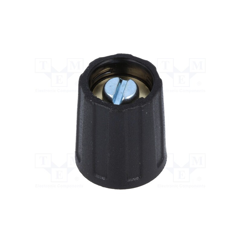 1 pcs x OKW - A2513040 - Knob, without pointer, ABS, Øshaft: 4mm, Ø13.5x15.5mm, black, A2513