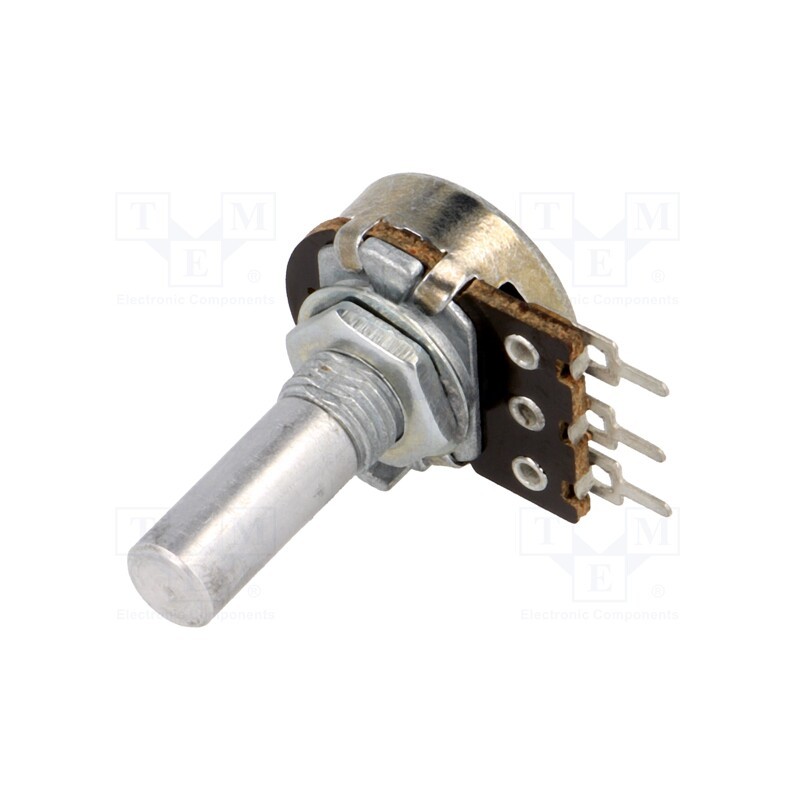 1 pcs x TELPOD - PRP167 100K A 20P1 - Potentiometer: shaft, single turn, 100kΩ, 100mW, ±20%, 6mm, mono