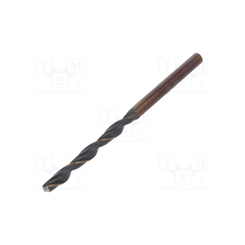 10 pcs x ALPEN-MAYKESTAG - 62600370100 - Drill bit, for metal, Ø: 3.7mm, L: 70mm, Working part len: 39mm