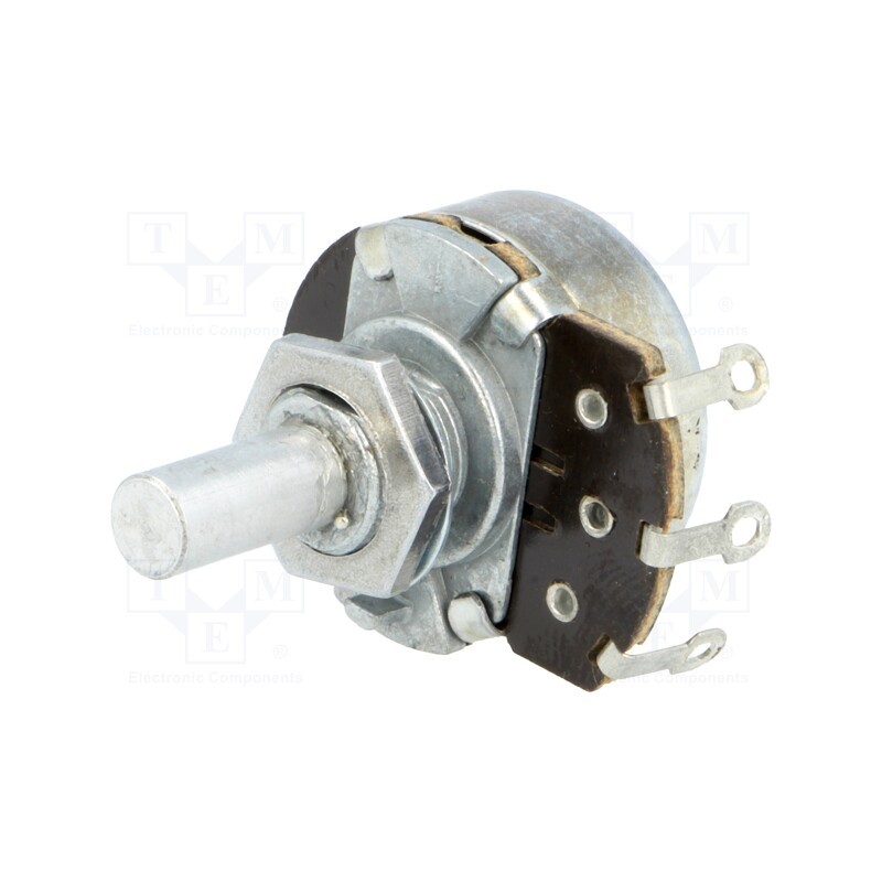 1 pcs x TELPOD - PR-246 100K A 20P1 - Potentiometer: shaft, single turn, 100kΩ, 500mW, ±20%, soldered