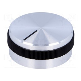 1 pcs x OKW - A1432469 - Knob, with pointer, aluminium,plastic, Øshaft: 6mm, Ø31.9x14mm