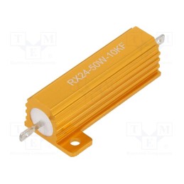 1 pcs x SR PASSIVES - AHP50W-10KF - Resistor: wire-wound, with heatsink, 10kΩ, 50W, ±1%, 30ppm/°C