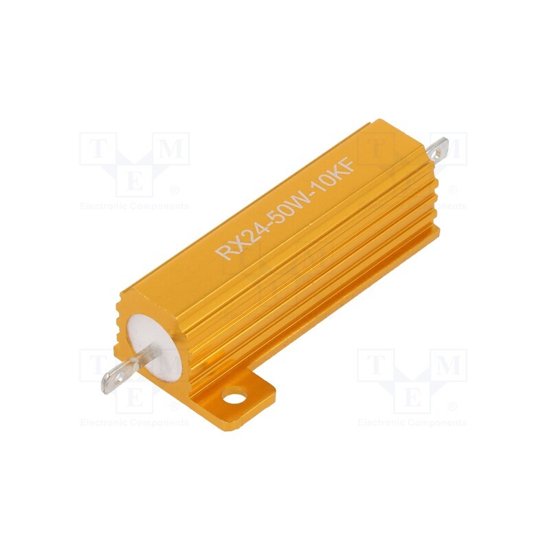 1 pcs x SR PASSIVES - AHP50W-10KF - Resistor: wire-wound, with heatsink, 10kΩ, 50W, ±1%, 30ppm/°C