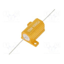 1 pcs x SR PASSIVES - AHP10W-100RJ - Resistor: wire-wound, with heatsink, 100Ω, 10W, ±5%, 50ppm/°C