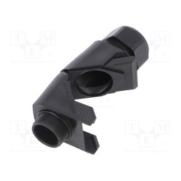 1 pcs x HUMMEL - 1.313.2101.15 - Cable gland, angular, PG21, IP68, polyamide, black, HSK-W