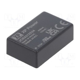 1 pcs x XP POWER - JCE0312S24 - Converter: DC/DC, 3W, Uin: 9÷18V, Uout: 24VDC, Iout: 125mA, DIP24