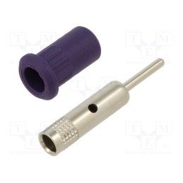 1 pcs x STu00c4UBLI - 64.3011-26 - Socket, 4mm banana, 25A, 30VAC, 60VDC, violet, nickel plated