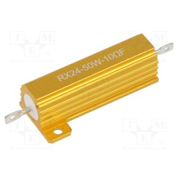 1 pcs x SR PASSIVES - AHP50W-10RF - Resistor: wire-wound, with heatsink, 10Ω, 50W, ±1%, 50ppm/°C