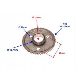 Free wheel of electric starter atv 150 automatic