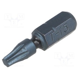 1 pcs x C.K - T4560 TX15 - Screwdriver bit, Torx®, TX15, Overall len: 25mm