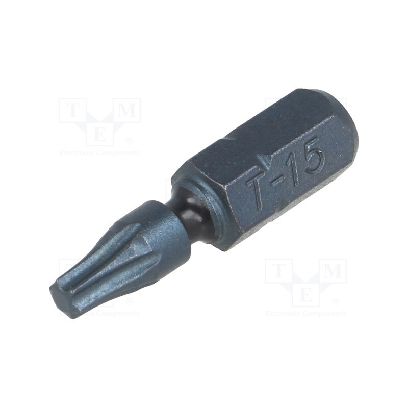 1 pcs x C.K - T4560 TX15 - Screwdriver bit, Torx®, TX15, Overall len: 25mm