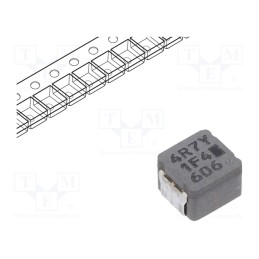 1 pcs x PANASONIC - ETQP4M4R7YFP - Inductor: wire, SMD, 4.7uH, 7.7A, 36mΩ, ±20%, 5.5x5x4mm, -40÷150°C