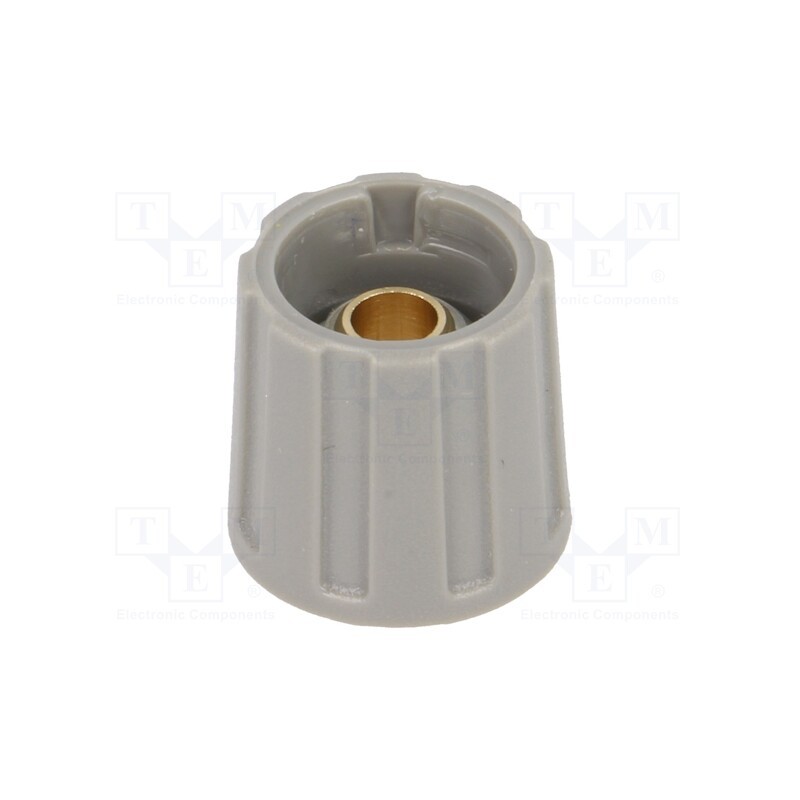 1 pcs x OKW - A2516638 - Knob, without pointer, ABS, Øshaft: 6.35mm, Ø16x15.5mm, grey, A2516