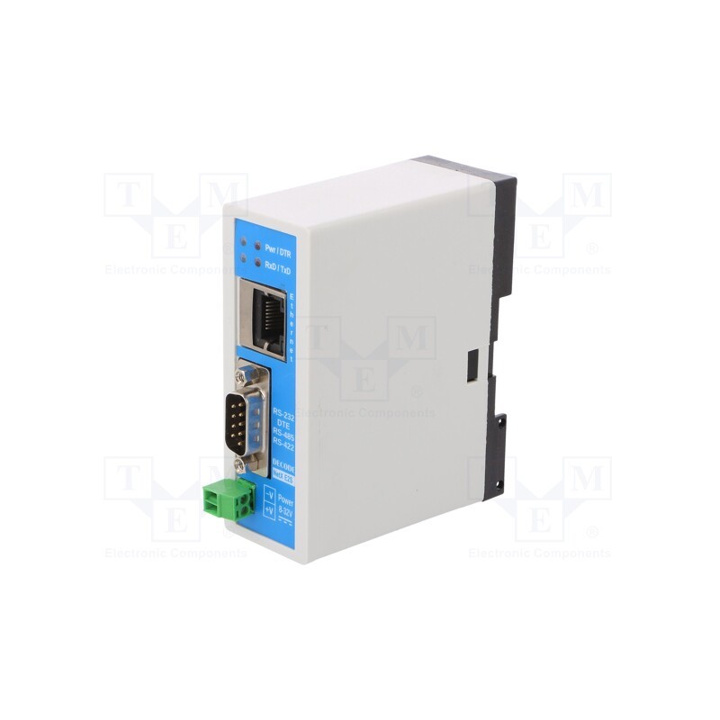 1 pcs x DECODE - NETX ETHERNET TO SERIAL - Converter, ETHERNET/RS232/RS422/RS485, 8÷32VDC, RJ45 x1, 5W