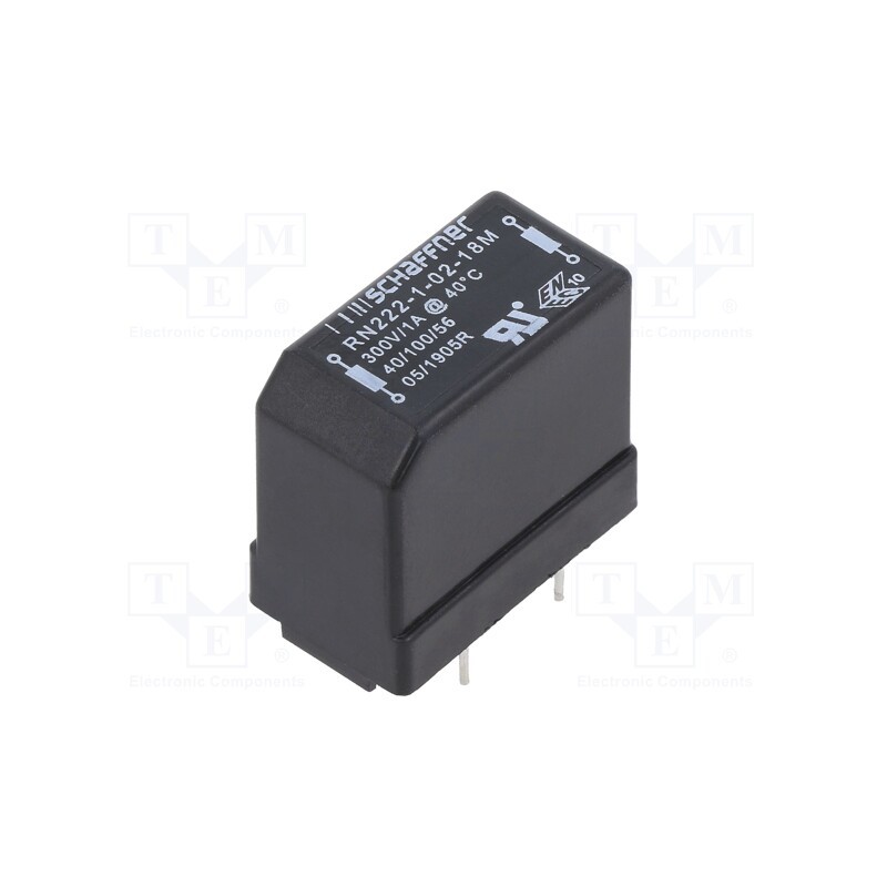 1 pcs x SCHAFFNER - RN222-1-02-18M - Inductor: wire with current compensation, THT, 18mH, 1A, 630mΩ