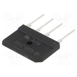 1 pcs x VISHAY - GSIB2560-E3/45 - Bridge rectifier: single-phase, Urmax: 600V, If: 25A, Ifsm: 350A