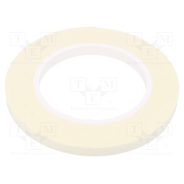 1 rol x - 3502 PIANKOWA 1MM 9MM-5.5M - Tape: fixing, W: 9mm, L: 5.5m, Thk: 1mm, two-sided adhesive, white