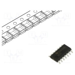 1 pcs x TEXAS INSTRUMENTS - SN74HC20DR - IC: digital, NAND, Ch: 2, IN: 4, SMD, SO14, 2÷6VDC, HC