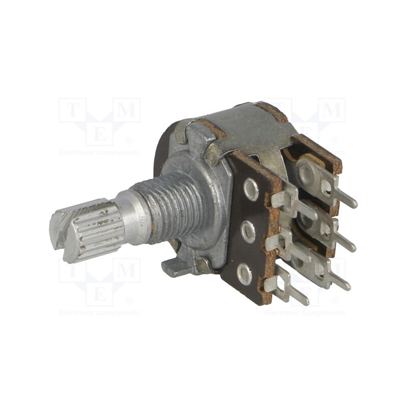1 pcs x TELPOD - PRP162G 10K A 16P6 - Potentiometer: shaft, single turn, 10kΩ, 100mW, ±20%, on panel,PCB