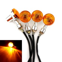 Turn signals motor quad chrome cafe chopper m10