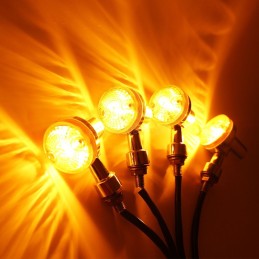 Turn signals motor quad chrome cafe chopper m10