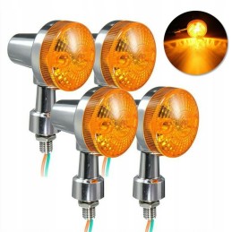 Turn signals motor quad chrome cafe chopper m10