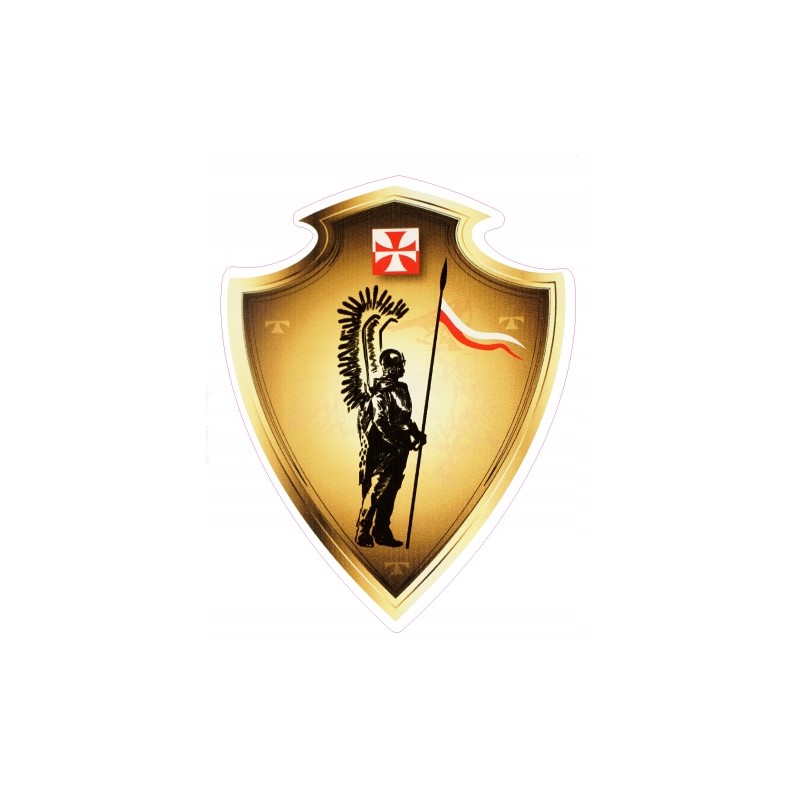 Polish hussar gold hussar sticker