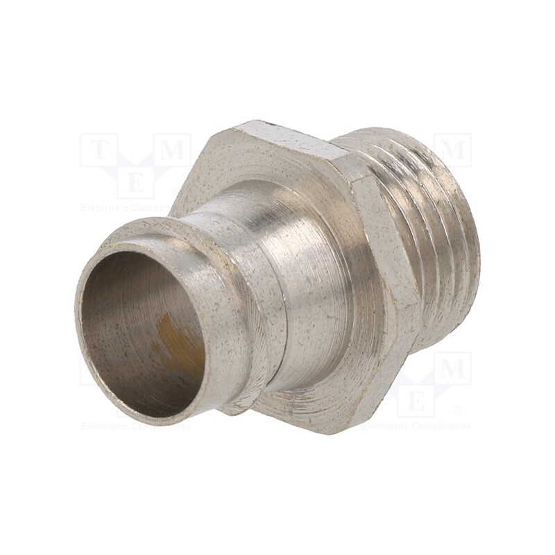 1 pcs x HELLERMANNTYTON - 166-33801 - Straight terminal connector, Thread: metric,non-swivel,outside