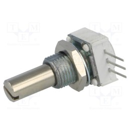 1 pcs x VISHAY - 14910F0GJSX10501KA - Potentiometer: shaft, single turn, 500Ω, 1W, ±10%, 6.35mm, THT