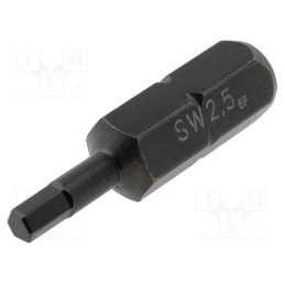 1 pcs x C.K - T4560 HEX25 - Screwdriver bit, hex key, HEX 2,5mm, Overall len: 25mm
