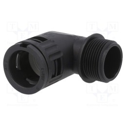 1 pcs x LAPP - 55501175 - 90° angled connector, Thread: metric,outside, polyamide 6, black