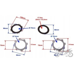 Clutch disc atv 110 semi-automatic