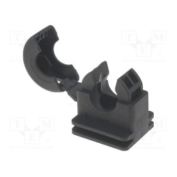 1 pcs x HELLERMANNTYTON - 166-25704 - Bracket, polyamide, HelaGuard, -50÷135°C, black, UL94V-2, Size: 34