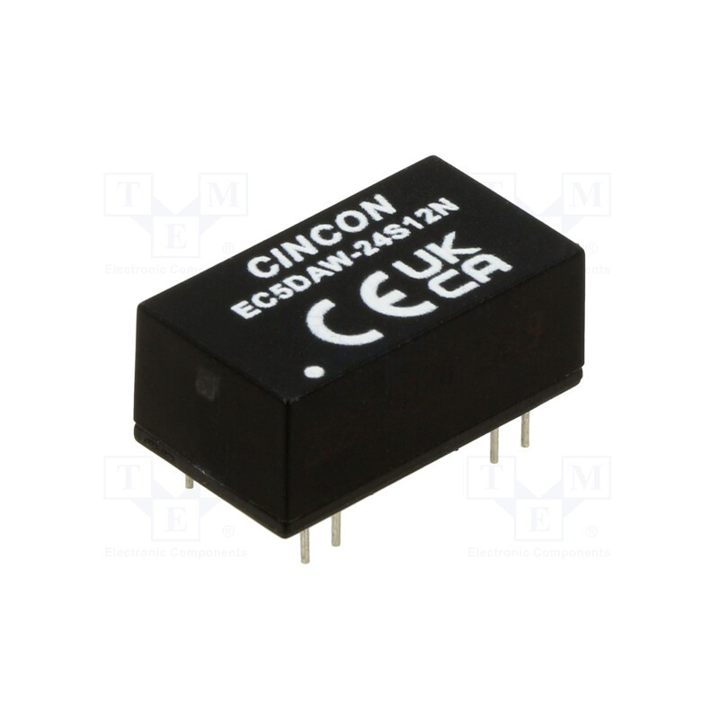 1 pcs x CINCON - EC5DAW-24S12N - Converter: DC/DC, 10W, Uin: 9÷36V, Uout: 12VDC, Iout: 833mA, 530kHz