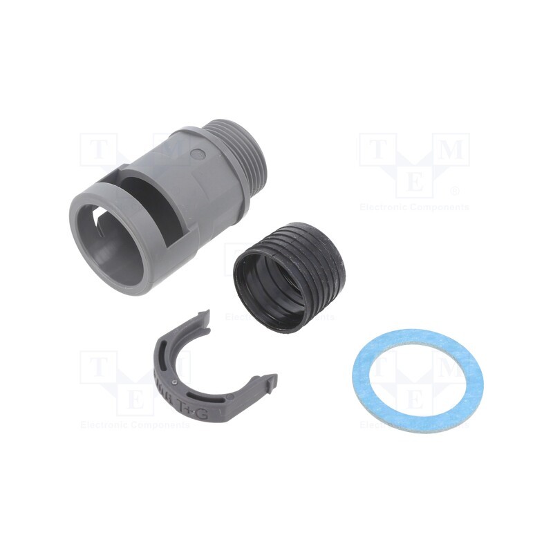 1 pcs x PMA - SVNV-P213 - Straight terminal connector, Thread: PG,outside, polyamide 6