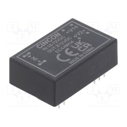 1 pcs x CINCON - EC4AW14 - Converter: DC/DC, 3.3/6W, Uin: 18÷72V, Uout: 12VDC, Uout2: -12VDC