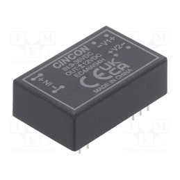1 pcs x CINCON - EC4AW04H - Converter: DC/DC, 3.3/6W, Uin: 9÷36V, Uout: 12VDC, Uout2: -12VDC