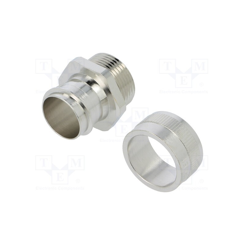 1 pcs x ANAMET EUROPE - 256.025.0 - Straight terminal connector, Thread: metric,inside, brass, IP40