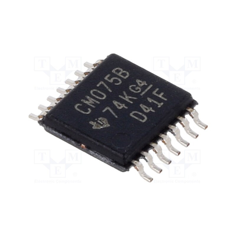 3 pcs x TEXAS INSTRUMENTS - CD4075BPW - IC: digital, OR, Ch: 3, IN: 3, CMOS, SMD, TSSOP14, 3÷18VDC, -55÷125°C