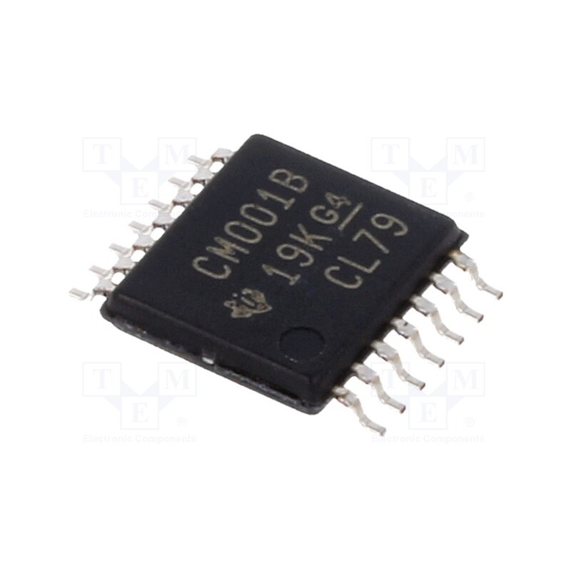 3 pcs x TEXAS INSTRUMENTS - CD4001BPW - IC: digital, NOR, Ch: 4, IN: 2, CMOS, SMD, TSSOP14, 3÷18VDC, -55÷125°C