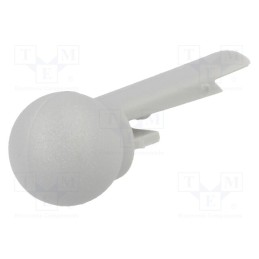 1 pcs x OKW - A1102007 - Pointer, plastic, grey, push-in, sphere, A10