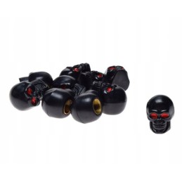 4 skull caps, quality, dark chrome color