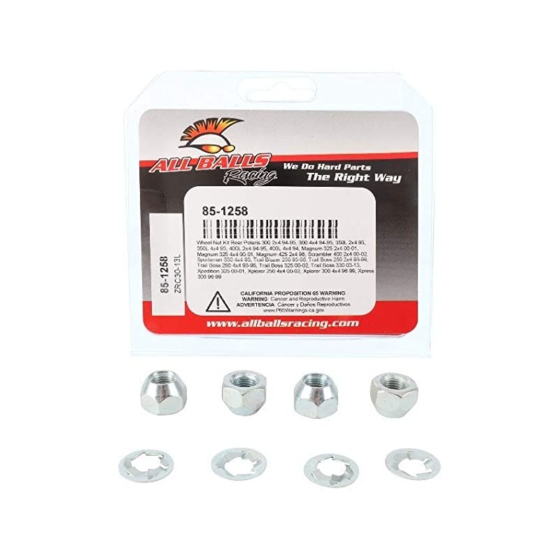 Front rear wheel nuts All Balls 85 1258