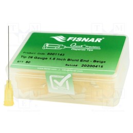 10 pcs x FISNAR - 8001143 - Needle: steel, 1.5', Size: 26, straight, 0.23mm, Mounting: Luer Lock