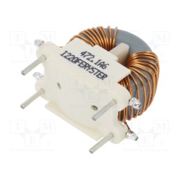 1 pcs x FERYSTER - DTS-20/4,7/1,6-BV - Inductor: wire, THT, 4.7mH, 1.6A, 54mΩ, 230VAC, 10.2x20.3mm, -20÷50%