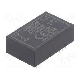 1 pcs x CINCON - EC3AW06H - Converter: DC/DC, 3W, Uin: 9÷36V, Uout: 15VDC, Uout2: -15VDC, DIP24