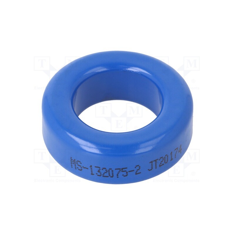 1 pcs x MICROMETALS - MS-132075-2 - Ferrite: toroidal, L: 11.18mm, Øint: 19.94mm, Øout: 33.02mm, 80.8nH
